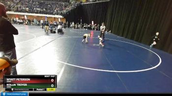 62 lbs Cons. Round 2 - Kollin Troyer, Iowa vs Wyatt Peterson, Iowa