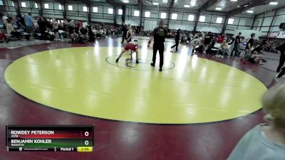 126 lbs Semifinal - Benjamin Kohler, Wasatch vs Rowdey Peterson, Juab