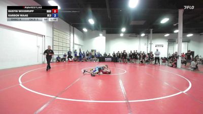 80 lbs Karson Waag, Oklahoma Blue vs Dustin Woodruff, Ohio Scarlet