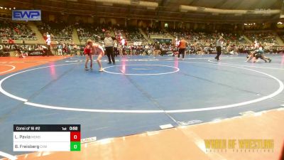 70 lbs Consi Of 16 #2 - Luca Pavia, Monster Garage vs Bowen Freisberg, Caney Valley Wrestling