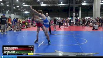 126 lbs Round 2 (4 Team) - Cayden Laws, REAL LIFE WRESTLING CLUB vs Darrien Llorens, HANOVER HAWKEYE