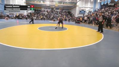 175 lbs Quarterfinal - Roman Cimorosi, Charter School Of Wilmington vs Samuel Mendes, Wilmington Christian School