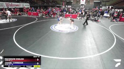 130 lbs Round 2 (16 Team) - Mackenzie English, TCWA-FR vs Chanel Corredor, OCWA-FR