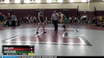 156-158 lbs 1st Place Match - Sydnie Miller, Cedar Rapids Kennedy vs Ivory Lesly, Davenport