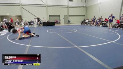 144 lbs Semis & 1st Wrestleback (8 Team) - Zac Bleess, Missouri vs Hayden Thompson, Virginia Red