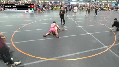 120 lbs Champ. Round 2 - Ethan Alvarez, Unattached vs Samuel Jones, Unattached
