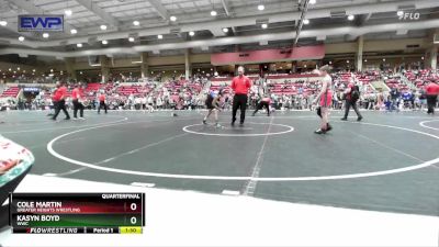 85 lbs Quarterfinal - Kasyn Boyd, WWC vs Cole Martin, Greater Heights Wrestling