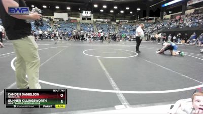 88 lbs Quarterfinal - Gunner Killingsworth, Honey Badger Wrestling Club vs Camden Danielson, Texas Elite