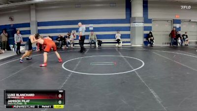 140 lbs Round 5 (8 Team) - Jamison Pilat, AACO Allstars vs Luke Blanchard, MD Maniacs