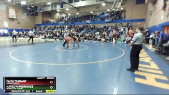 235lbs Semifinal - Faith Tarrant, Prairie (Girls) vs Katelyn Rodriguez, Moses Lake (Girls)