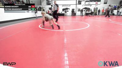 60 lbs Consolation - Rowen Hockett, Caney Valley Wrestling vs Peyton Grandstaff, Warner Eagles Youth Wrestling