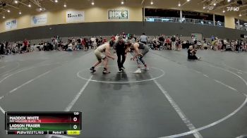 130 lbs Round 1 - Maddox White, Mat Assassins Black vs Ladson Fraser, Brawler Elite
