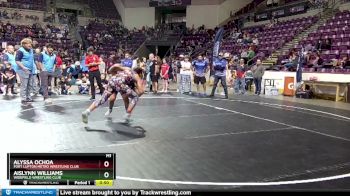 143 lbs Round 3 - Alyssa Ochoa, Fort Lupton Metro Wrestling Club vs Aislynn Williams, Widefield Wrestling Club