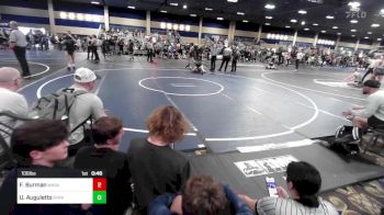 106 lbs Consi Of 32 #2 - Farrell Burman, Wasatch WC vs Uriah Auguletto, Syracuse WC