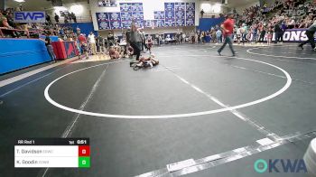 40 lbs Rr Rnd 1 - Trevor Davidson, El Reno Wrestling Club vs Koen Goodin, Cowboy Wrestling Club