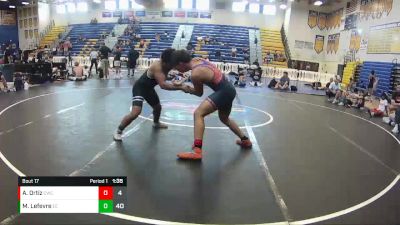 165 lbs Round 5 (8 Team) - Matthew Lefevre, Eagle Empire vs Arthur Ortiz, Claw WC