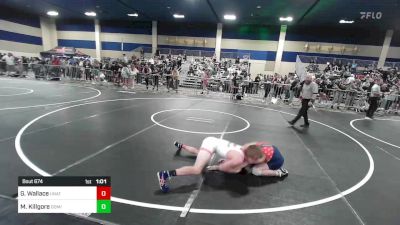 144 lbs Semifinal - Gavin Wallace, Unattached/Bixby Oklahoma vs Marcus Killgore, Dominate WC