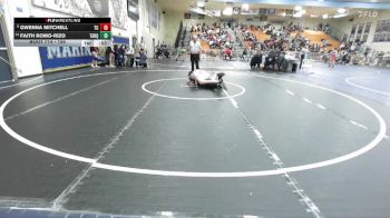 155 lbs Cons. Round 5 - Faith Romo-Rizo, Tahquitz vs Gwenna Mitchell, Temescal Canyon