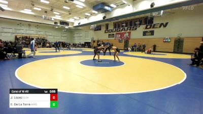 129 lbs Consi Of 16 #2 - Jeff Lopez, Clovis West vs Elijah De La Torre, Arroyo Grande