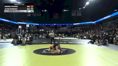 100 lbs Consi Of 16 #1 - Marisa Alvarez, Banning (LA) vs Alyse Domingo, Washington (Fremont) (NC)