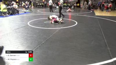 65 lbs Consi Of 16 #2 - Daxon Danver, Clearfield vs Michael Popson, Indiana