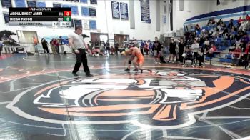 138 lbs Quarterfinal - Diego Pavon, Mater Dei Catholic vs Abdul Baset Amiri, Valhalla