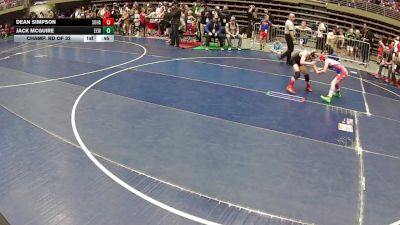 82 lbs Champ. Rd Of 32 - Dean Simpson, Southwest Hammers vs Jack McGuire, Evanston Elite Wrestling