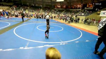 36 lbs Quarterfinal - Maddox Reed, Pin-King All Stars vs Braylyn Grigg, Tulsa Blue T Panthers