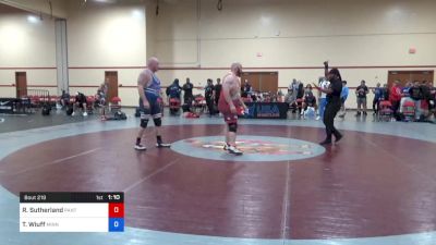 130 kg Round 3 - Rodney Sutherland, Panther Wrestling Club vs Travis Wiuff, Minnesota