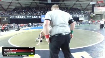 3A 145 lbs Cons. Round 5 - Chase Warnick, Mercer Island vs Marcus Reum, Peninsula
