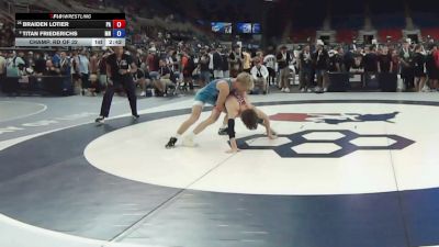 126 lbs Champ. Rd Of 32 - Braiden Lotier, Pennsylvania vs Titan Friederichs, Minnesota