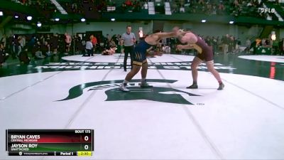 285 lbs Cons. Round 3 - Bryan Caves, Central Michigan vs Jayson Roy, Unattached