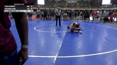 115 lbs Round Of 16 - Cole Spence, Haddonfield vs Walker Hyde, Tioga