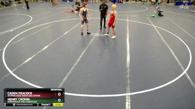 157 lbs Semifinal - Caden Peacock, Scoring Edge Wrestling Center vs Henry Cronin, Robbinsdale Area Wrestling