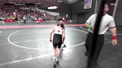 120 lbs Champ. Round 2 - Lucas Hanusa, Baraboo Wrestling Club vs Abel DeGross, Spring Valley / Elmwood