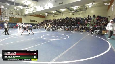 132 lbs Quarterfinal - Lucas Holloway, Santiago Corona vs Jacob Salas, Centennial Corona