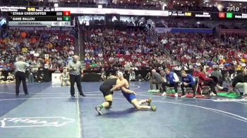 1A-175 lbs Quarterfinal - Dane Ballou, Midland vs Ethan Christoffer, Don Bosco