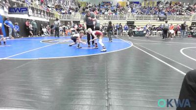 64 lbs Semifinal - Lincoln Sanders, Sallisaw Takedown Club vs Bracen Bloxsom, Tonkawa Takedown Club