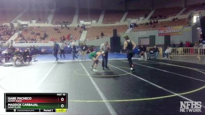 D1-138 lbs Champ. Round 1 - Maddox Carbajal, Sunnyslope vs Gabe Pacheco, Desert Ridge