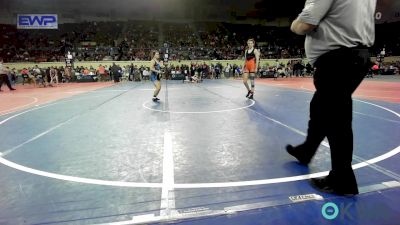 125 lbs Consi Of 8 #2 - Payton Sampley, Roland Youth League Wrestling vs Kaisley Taber, Hennessey Takedown Club