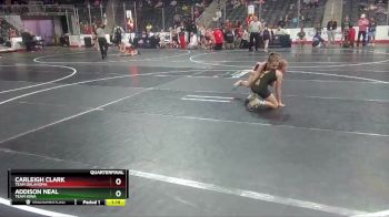 80 lbs Quarterfinal - Addison Neal, Team Iowa vs Carleigh Clark, Team Oklahoma