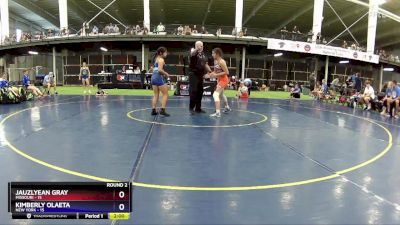 121 lbs Round 2 (4 Team) - Jauzlyean Gray, Missouri vs Kimberly Olaeta, New York