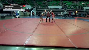 5A 165 lbs Champ. Round 1 - Corbin Raines, A P Brewer High School vs Cam Spence, Springville