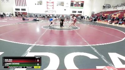 100 lbs Semifinal - Ava Bui, Centennial vs Lorien Bowns, Nyssa