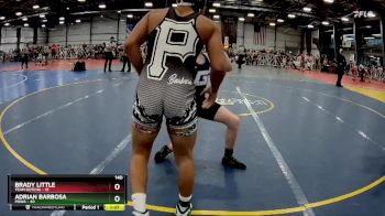 140 lbs Rd# 8- 12:30pm Saturday Final Pool - Adrian Barbosa, POWA vs Brady Little, Team Gotcha