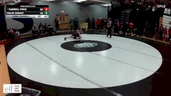 120 lbs. Cons. Round 4 - Gabriell Price, Omaha Westside vs Khloe Wright, Canton