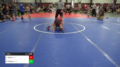 78 lbs Semifinal - James Knox, Perkiomen Valley vs Ryan Panza, Shore Thing