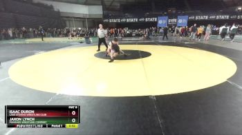 110 lbs Champ. Round 2 - Isaac Duron, Lake Stevens Wrestling Club vs Jaxon Lynch, Punisher Wrestling Company