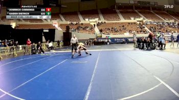 132-D1 Cons. Round 1 - Kaiden Dietrich, Boulder Creek High School vs Dominick Cummings, Cesar Chavez High School