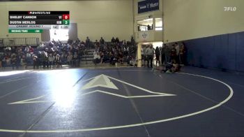 133 lbs Champ. Round 1 - Dustin Merlos, Cal Poly Humbolt vs Shelby Cannon, Victor Valley College